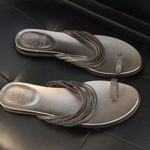 Vince Camuto silver sandals